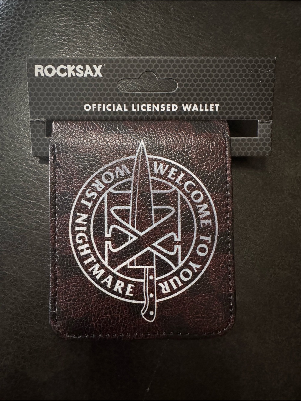 Ice Nine Kills Welcome Nightmare Logo Wallet with Coin Pocket Black RockSax NWT